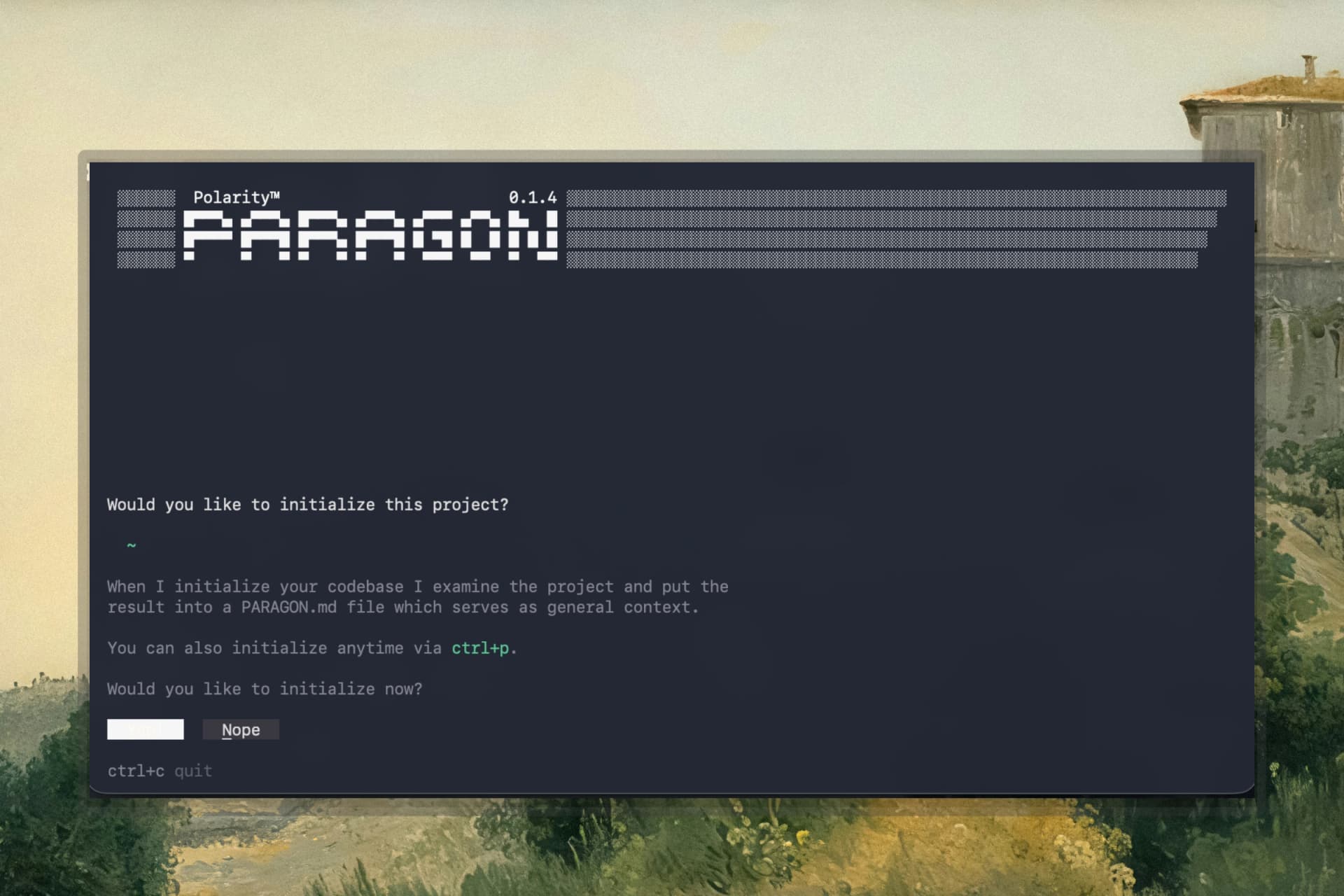 Paragon CLI terminal